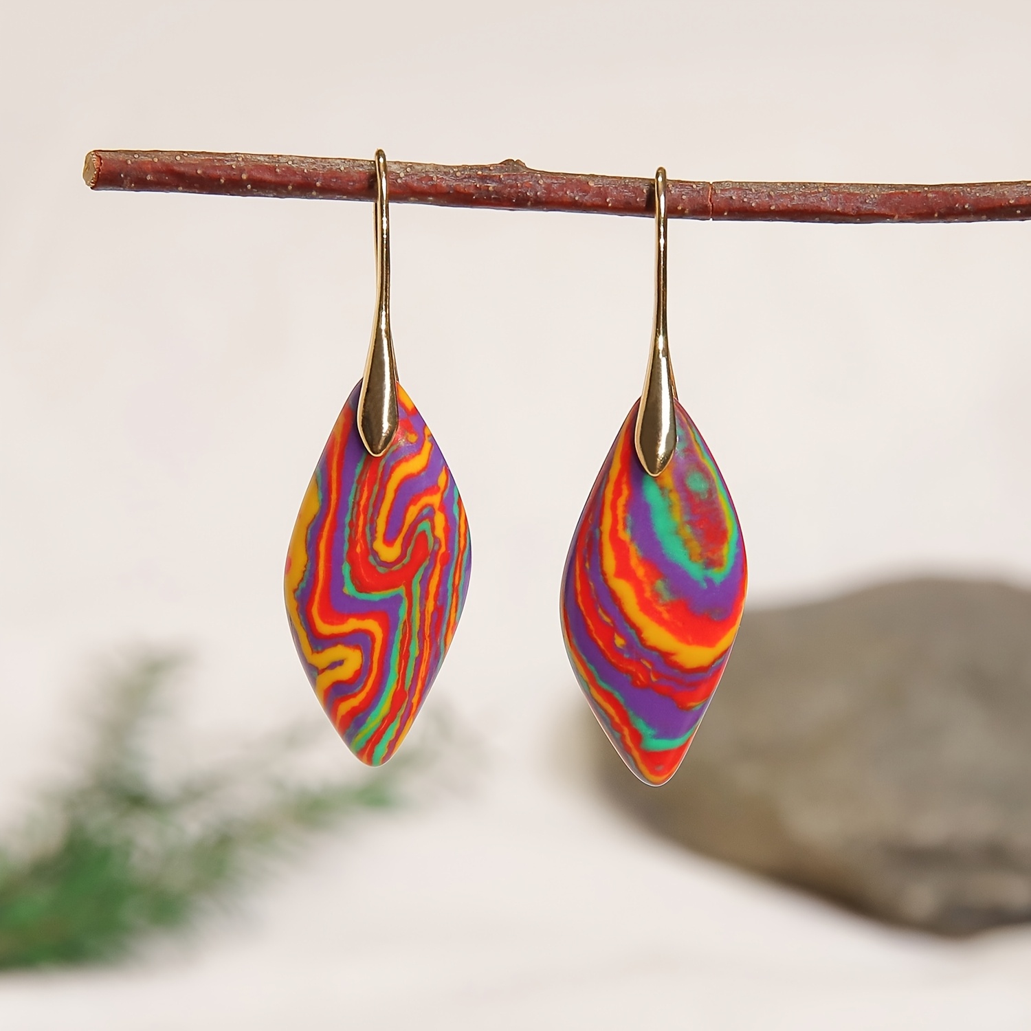 Women's Trendy Colorful Vibrant Dangle Earrings